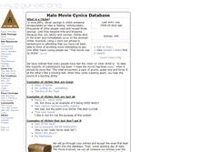 Tablet Screenshot of moviecynics.bungie.org